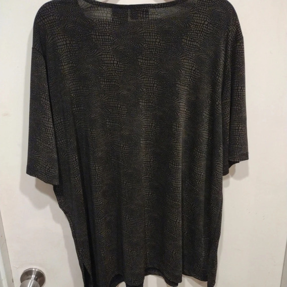 Lot Of 2 Slinky Feel Animal Print Career Casual Tops Sz 2X-Notations Liz Baker - Picture 11 of 11